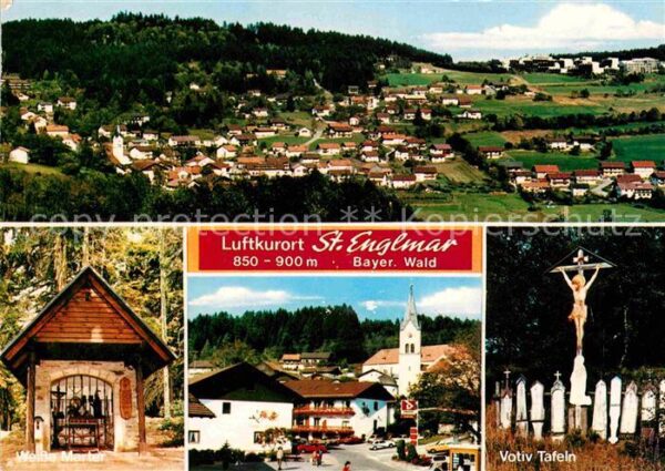 St Englmar Fliegeraufnahme Votiv-Tafeln Weiße-Mart