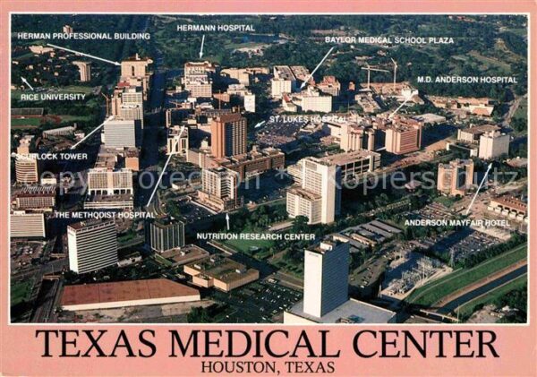 Houston  Texas USA Fliegeraufnahme Texas Medical Center