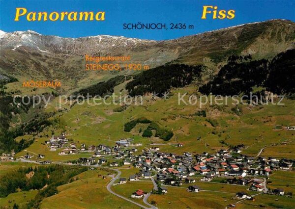 Fiss Tirol Fliegeraufnahme Moseralm Schönjoch Rest