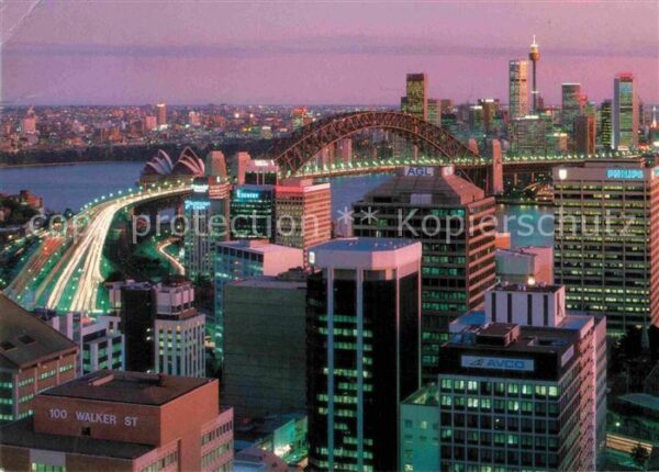 Sydney New South Wales city at dusk