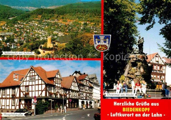 Biedenkopf Fliegeraufnahme Schloß Hospitalstraße E