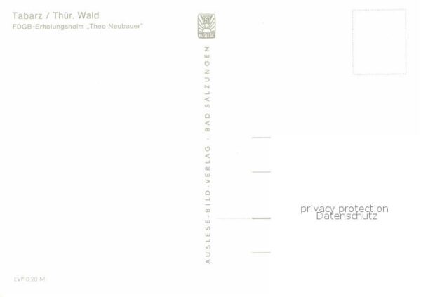 Tabarz FDGB Erholungsheim Theo Neubauer – Bild 2