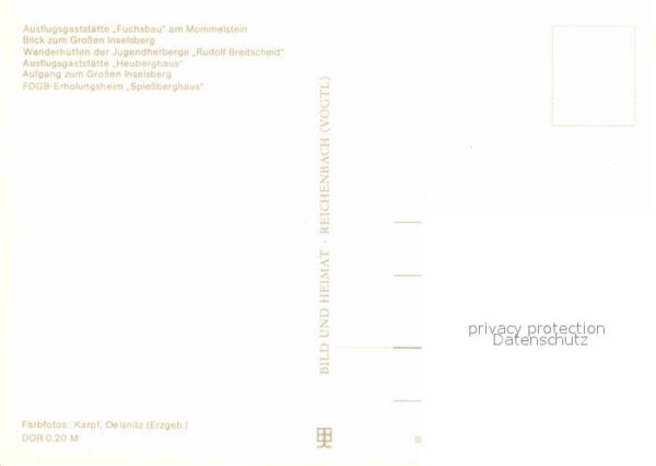 Grosser Inselsberg Restaurant Fuchsbau am Mommelstein Heub – Bild 2