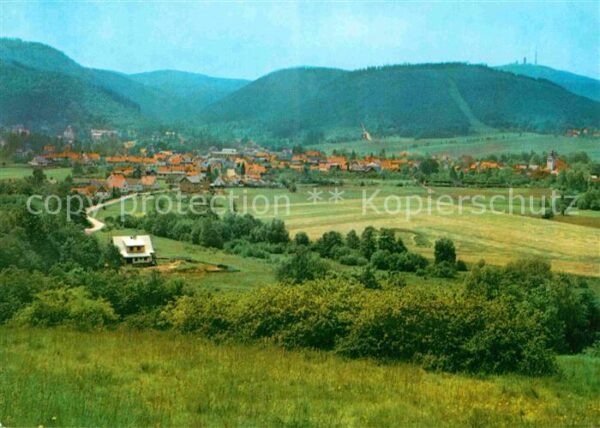 Tabarz Fliegeraufnahme mit Inselsberg