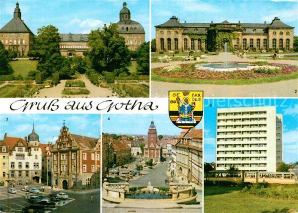 Gotha Thueringen Schloß-Friedenstein Orangerie Hochhaus-