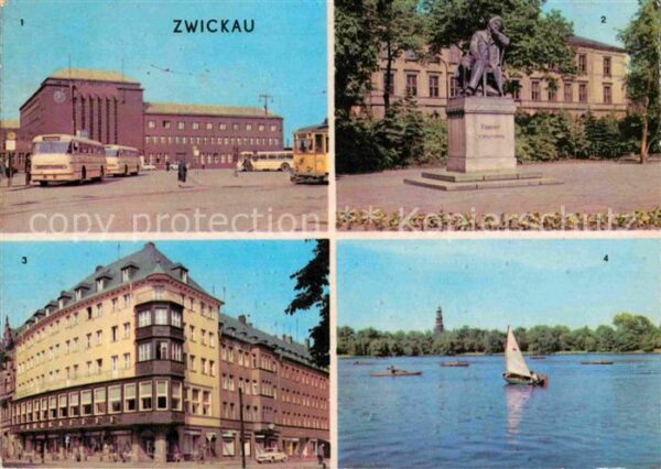 Zwickau Sachsen Robert-Schuhmann-Denkmal RingCafe Schwa