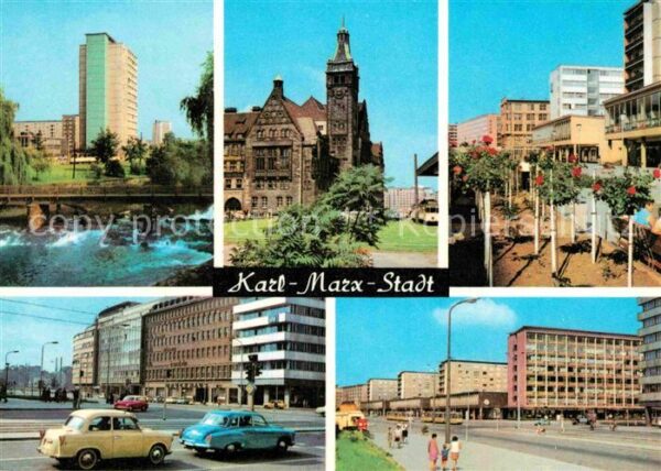 Karl-Marx-Stadt Pfortensteg Wilhelm-Pieck-Strasse Ratha
