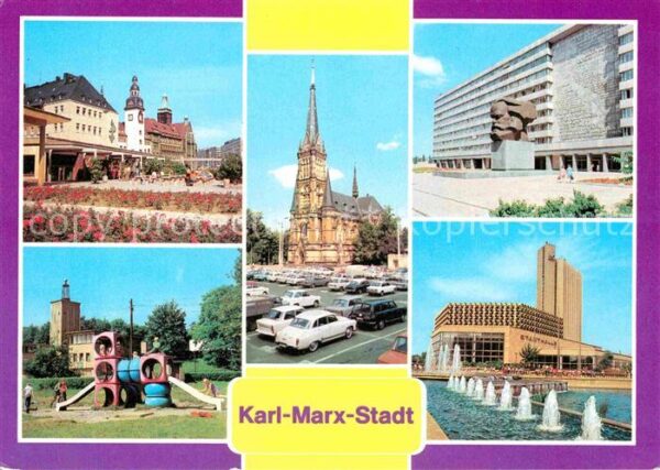Karl-Marx-Stadt Rosenhof Rathaus Küchwaldplatz Theaterp