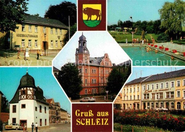 Schleiz Kreikulturhaus Freibad Historische-Münz