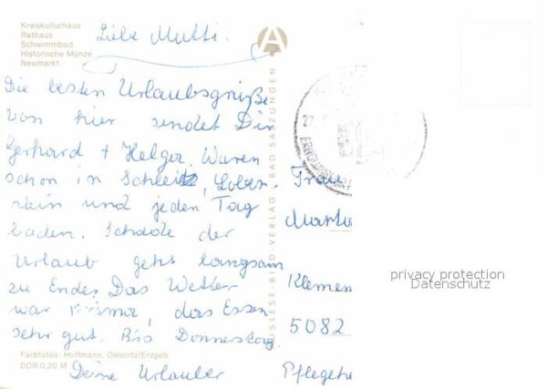 Schleiz Kreikulturhaus Freibad Historische-Münz – Bild 2