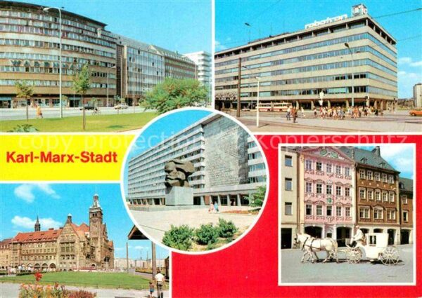 Karl-Marx-Stadt Centrum Warenhaus Ernst-Thälmann-Strass
