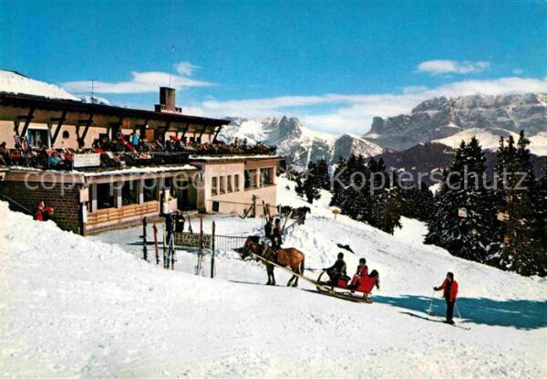 Seiser Alm Dolomiten Seilbahn Bergstation Skigebiet Pferdesc