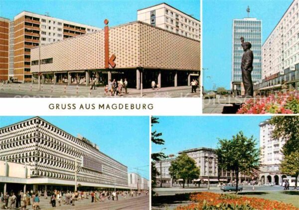 Magdeburg Erich-Weinert-Denkmal Haus-des-Lehrers