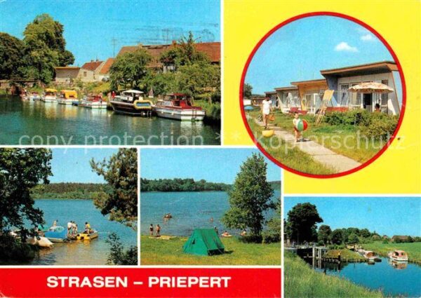 Priepert Strasen Schleuse Bungalowsiedlung Pelzk