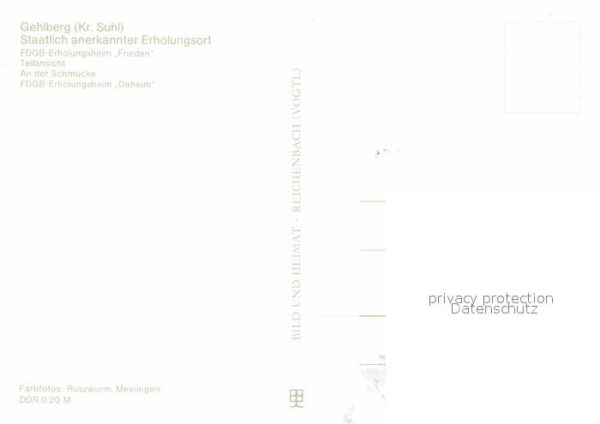 Gehlberg Erholungsheime Frieden und Daheim Schmü – Bild 2