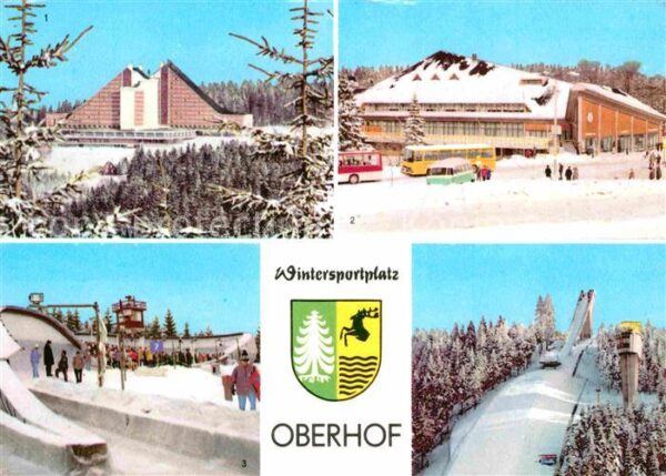 Oberhof Thueringen Interhotel Panorama Rennschlittenbahn R