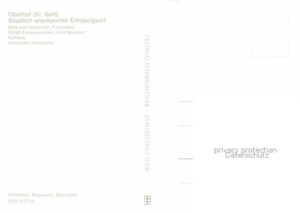 Oberhof Thueringen Interhotel-Panorama Erholungsheim-Fritz – Bild 2