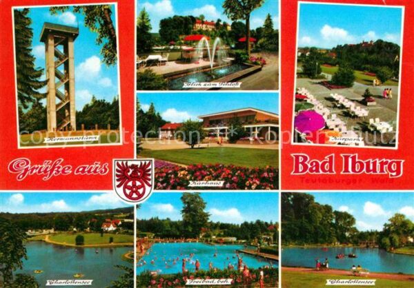 Bad Iburg Kurpark Schloß Hermannsturm Freibad Kur
