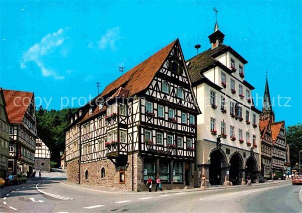Calw Fachwerkhäuser Geburtsstadt von Hermann