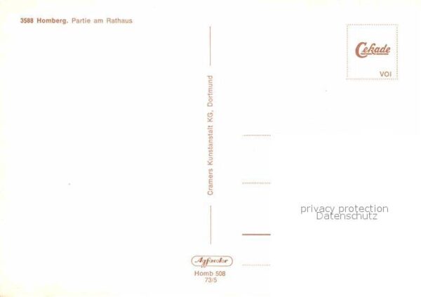 Homberg Efze Rathauspartie Fachwerk – Bild 2