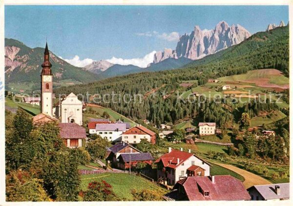 Villnoess St. Peter mit Geislerspitze