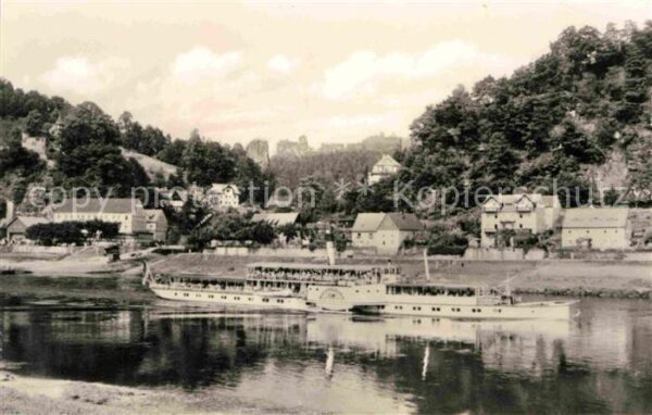Dampfer Seitenrad Weltfrieden Rathen Sächsische Schweiz