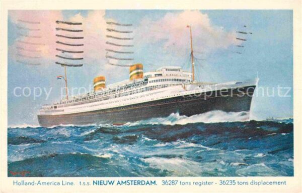 Schiffe Ships Navires T.S.S. Nieuw Amsterdam