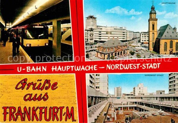 U-Bahn Subway Underground Metro Frankfurt am Main Hauptwache Nordwest-S