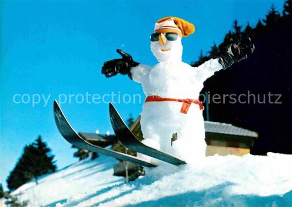Schneemann Ski Davos