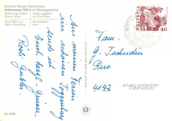 Seilbahn Chäserrugg Iltios Drahtseilbahn Säntis – Bild 2