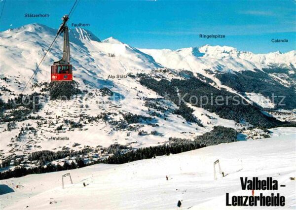 Seilbahn Valbella Lenzerheide Rothornbahn Alp St