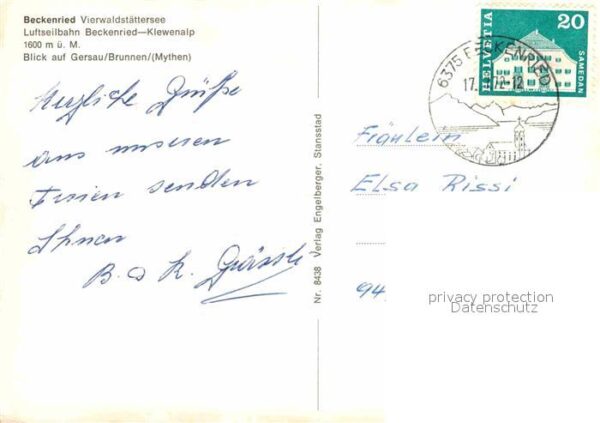Seilbahn Beckenried Klewenalp Vierwaldstättersee – Bild 2