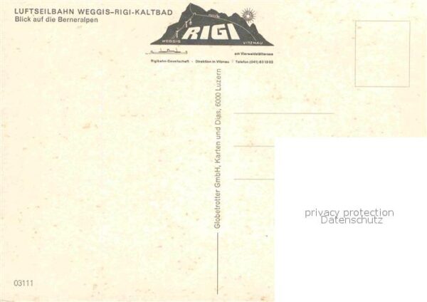 Seilbahn Weggis-Rigi-Kaltbad Berneralpen – Bild 2