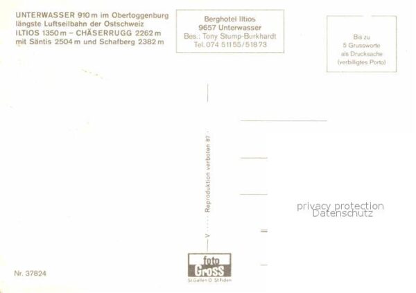 Seilbahn Unterwasser Obertoggenburg Iltios Chäse – Bild 2