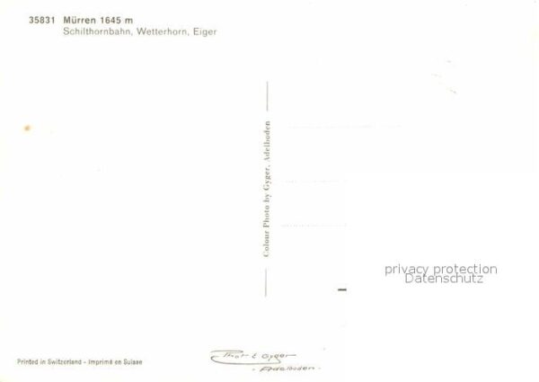 Seilbahn Schilthorn Mürren Wetterhorn Eiger – Bild 2