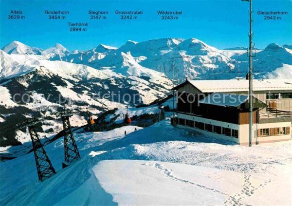 Seilbahn Zweisimmen-Rinderberg Bergstation Resta