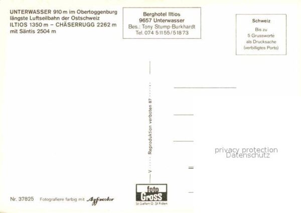 Seilbahn Iltios Chäserrugg Unterwasser Obertogge – Bild 2