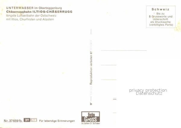 Seilbahn Iltios Chäserrugg Unterwasser Churfirst – Bild 2