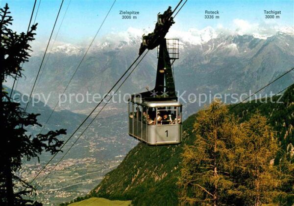 Seilbahn Ifinger Meran Naiftal Funivia Ivigna Va