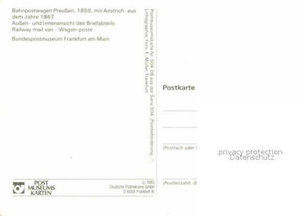 Eisenbahn Bahnpostwagen Preussen 1859 – Bild 2