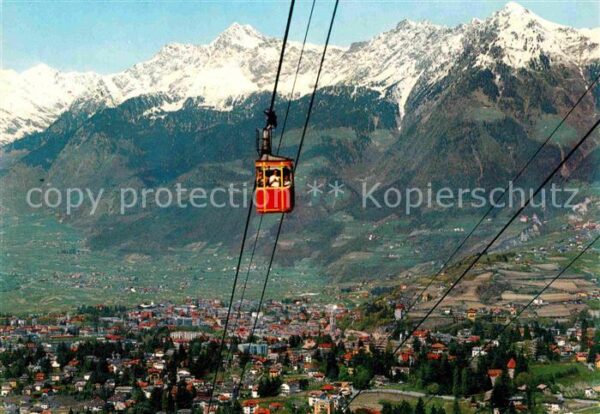 Seilbahn Haflinger Merano Teleferico Avelengo