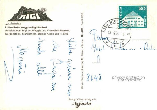 Seilbahn Weggis Rigi-Kaltbad Vierwaldstättersee – Bild 2