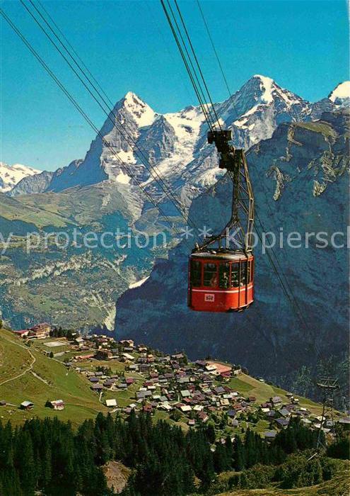Seilbahn Schilthorn Mürren Eiger Mönch Jungfrau