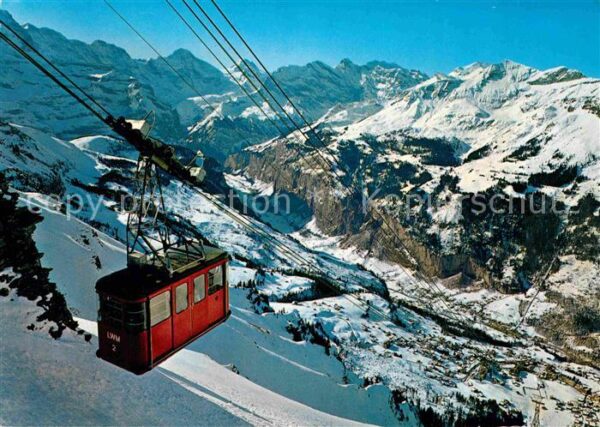 Seilbahn Männlichen Wengen Mittaghorn Grosshorn