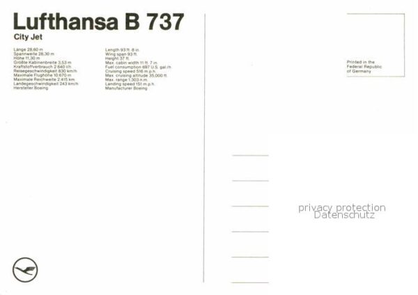 Lufthansa B 737 City Jet – Bild 2