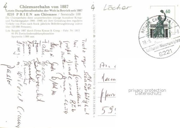 Eisenbahn Chiemseebahn Prien – Bild 2