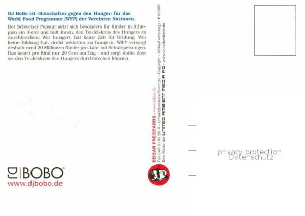 Saenger Band DJ Bobo Botschafter World Food Programm – Bild 2