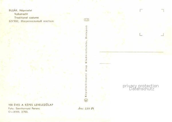 Trachten Ungarn Bujak Nepviselet – Bild 2
