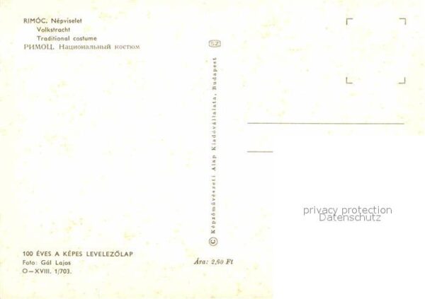 Trachten Ungarn Rimoc Nepviselet – Bild 2