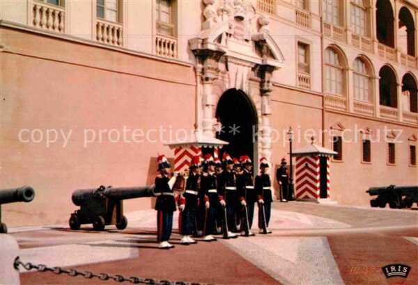 Leibgarde Wache Garde Princiere Palais Principaute de M